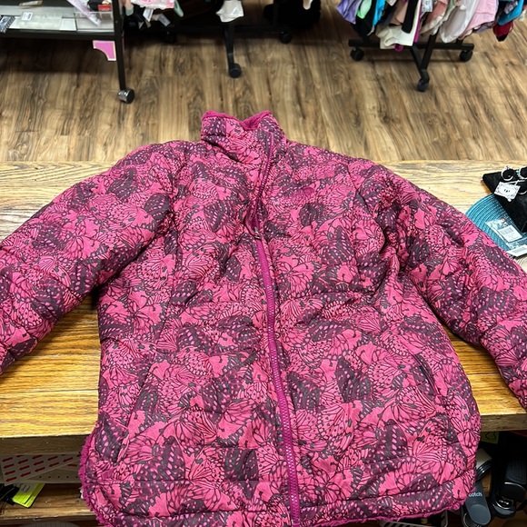 THE NORTH FACE | Mossbud Swirl winter jacket/coat Roxbury Pink Butterfly Camo 18 - Picture 3 of 6
